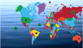 World Map game for toddlers